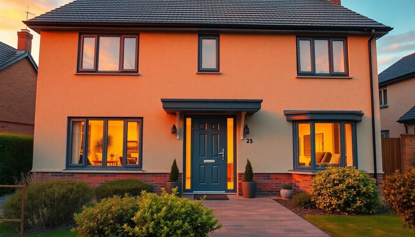 A beautifully renovated home exterior